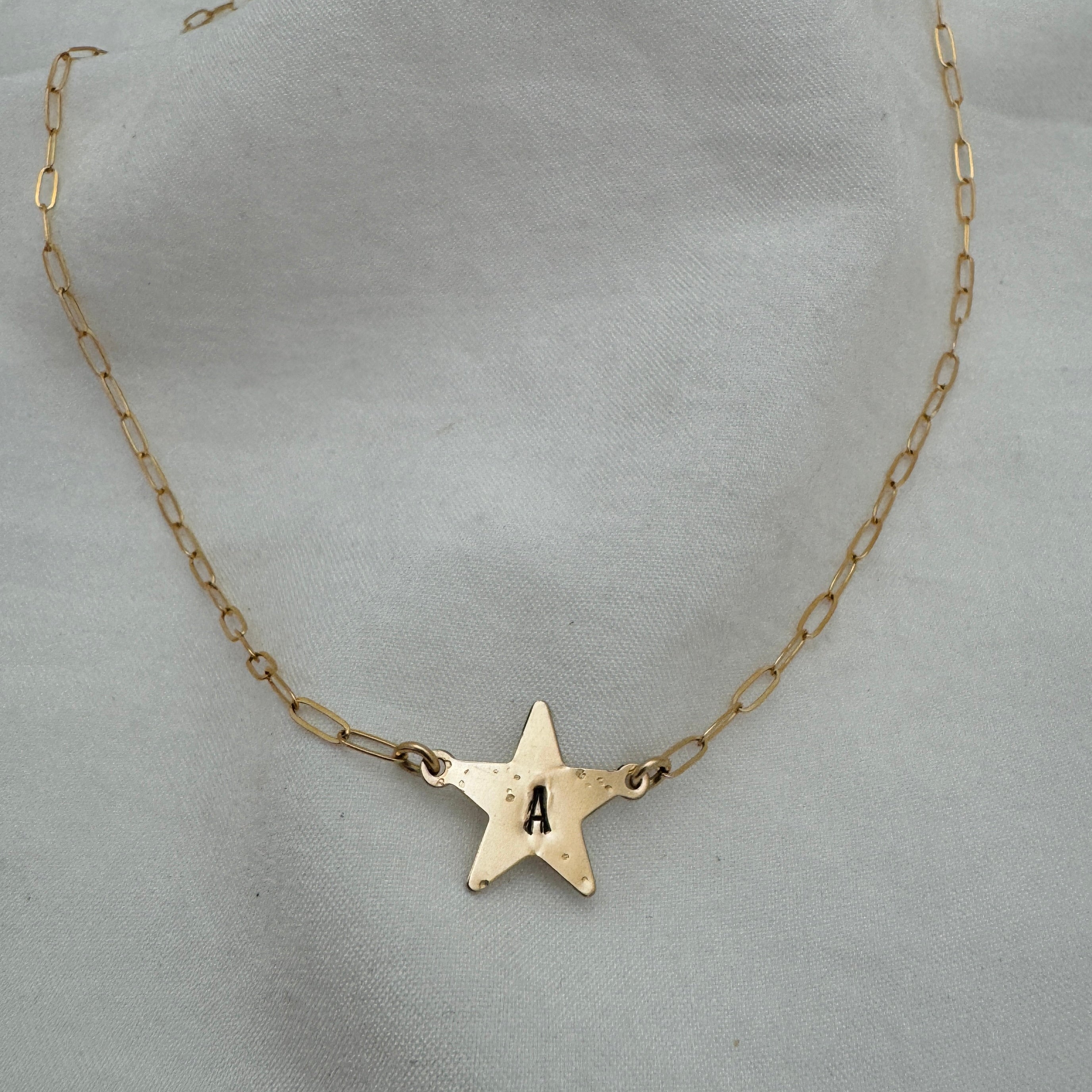 Little Star Initial Choker