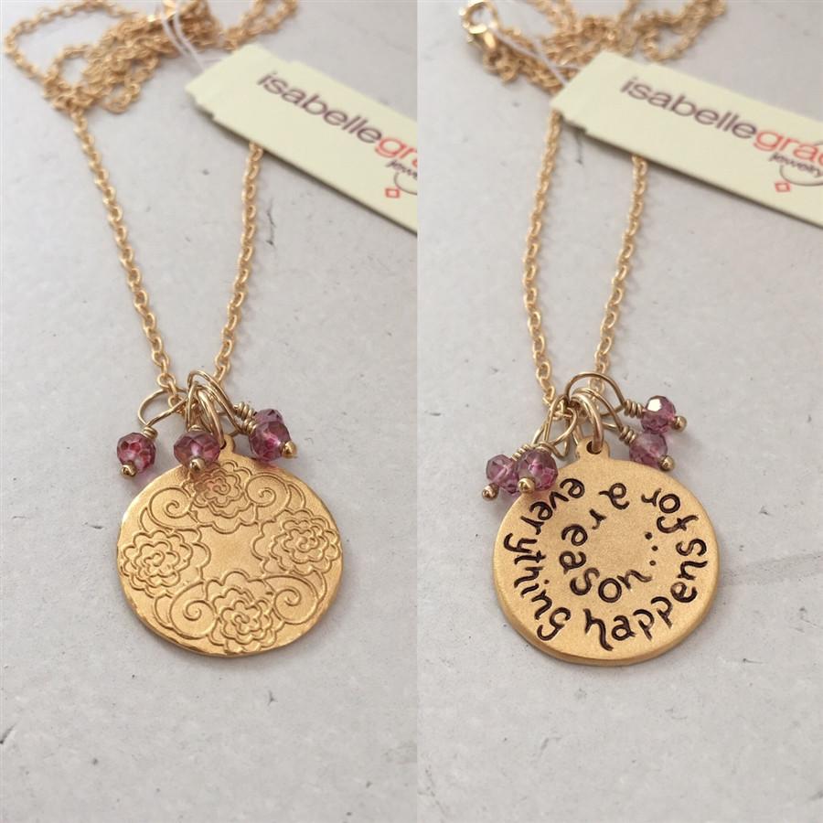 Everything Happens Necklace - IsabelleGraceJewelry