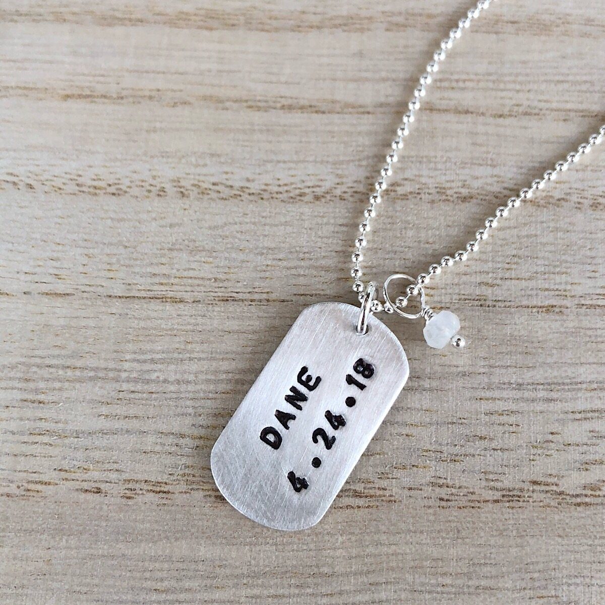 Mom's Dog Tag Necklace  - IsabelleGraceJewelry