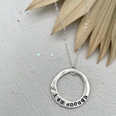 Personalized  Open Circle Necklace