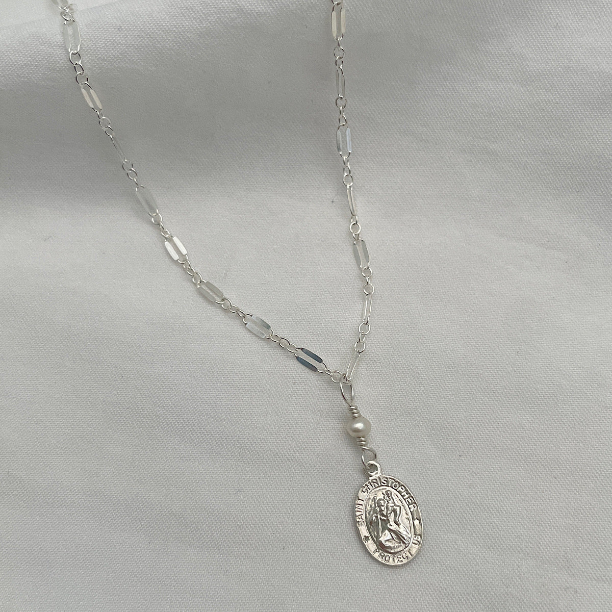 St Christopher Travelers Dainty Necklace