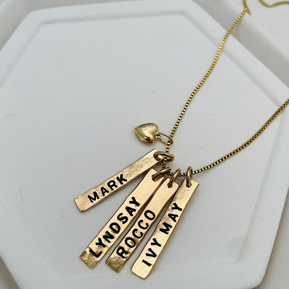 Harlow Rustic Tag Necklace