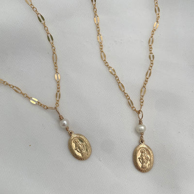 Miraculous Medal Dainty Necklace