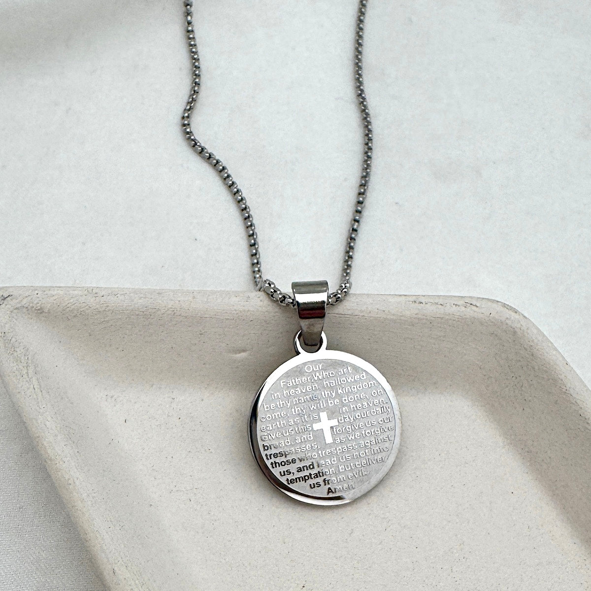 Victorian Our Father Prayer Bracelet Lord's Prayer Necklace In Gold