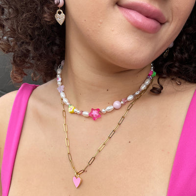 The Barbie Edit Happy Girl Pearl Choker