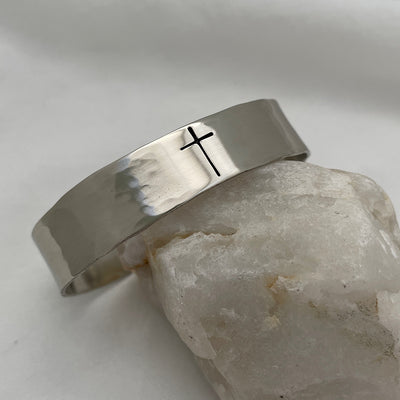 Have Faith Pebble Cuff