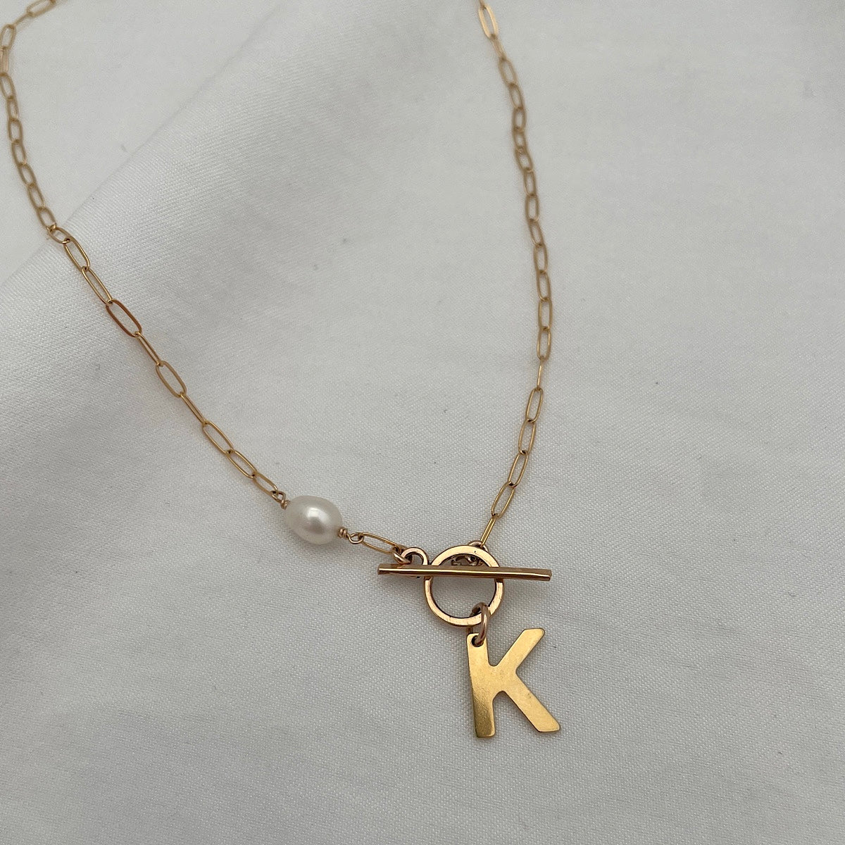 Toggle initial necklace Clearance