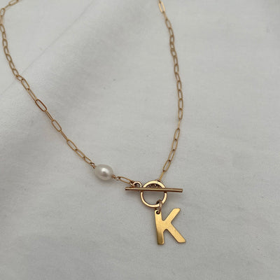 Initial Toggle Necklace