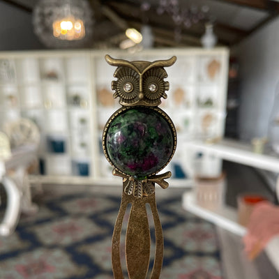 Gemstone Owl Bookmark