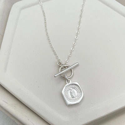 Miraculous Medal Toggle Necklace
