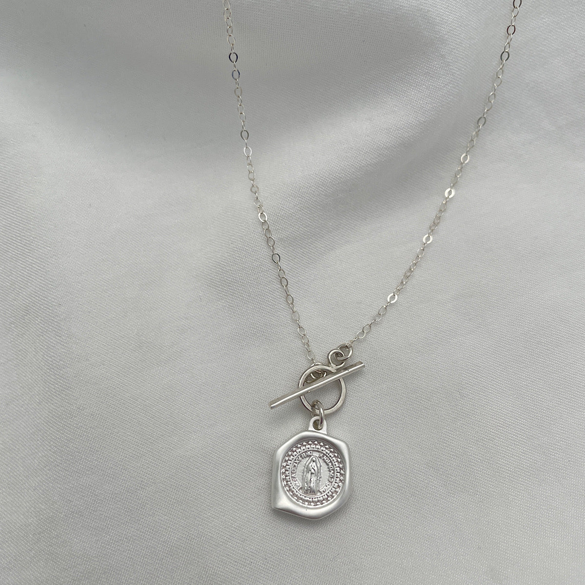 Miraculous Medal Toggle Necklace – IsabelleGraceJewelry