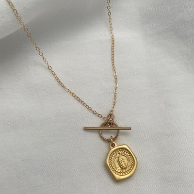 Miraculous Medal Toggle Necklace