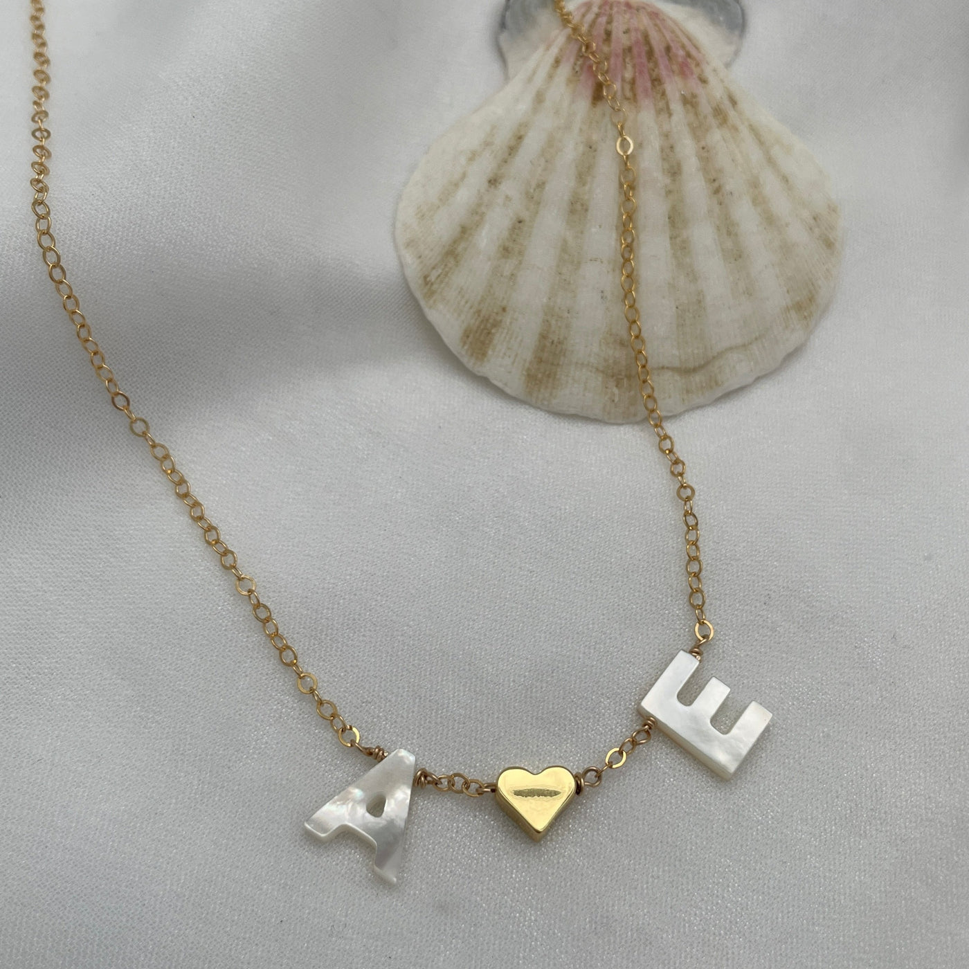 Between My Heart Initial Necklace