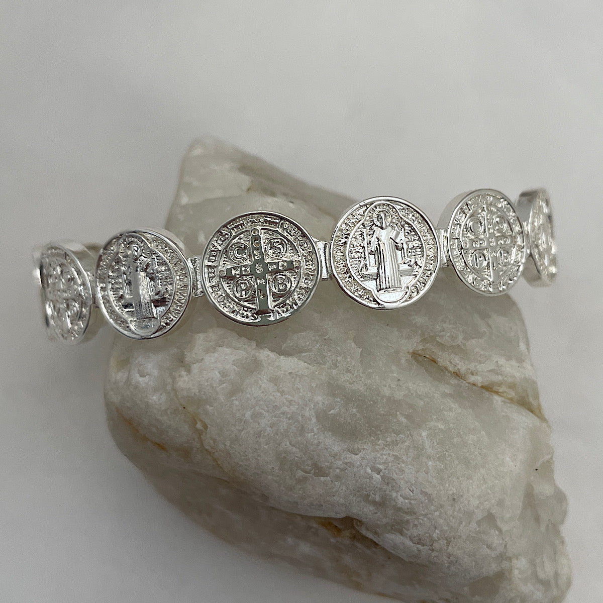 Benedictine Medal Coin Cuff