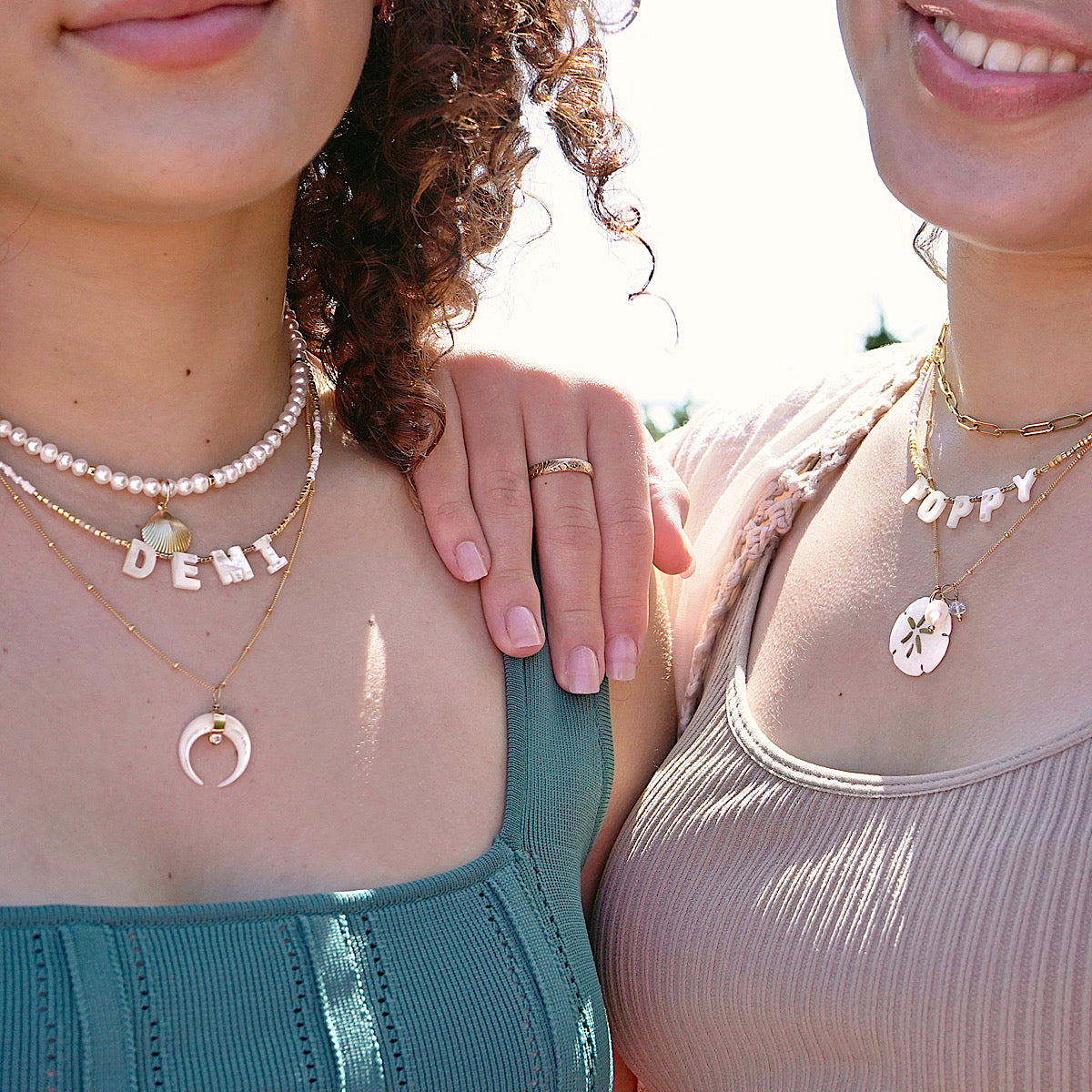 Mother of Pearl Name Necklace