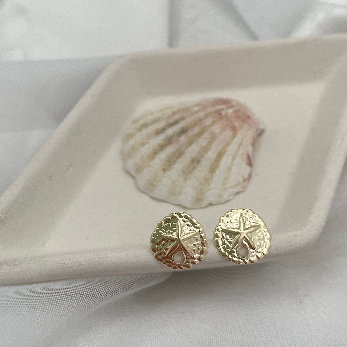 Sand Dollar Stud Earrings