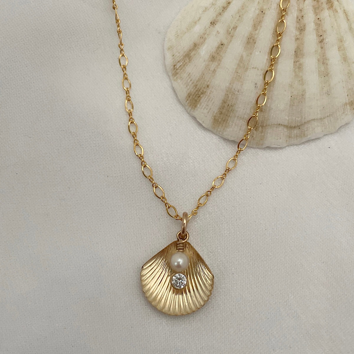 Seashell Charm Necklace