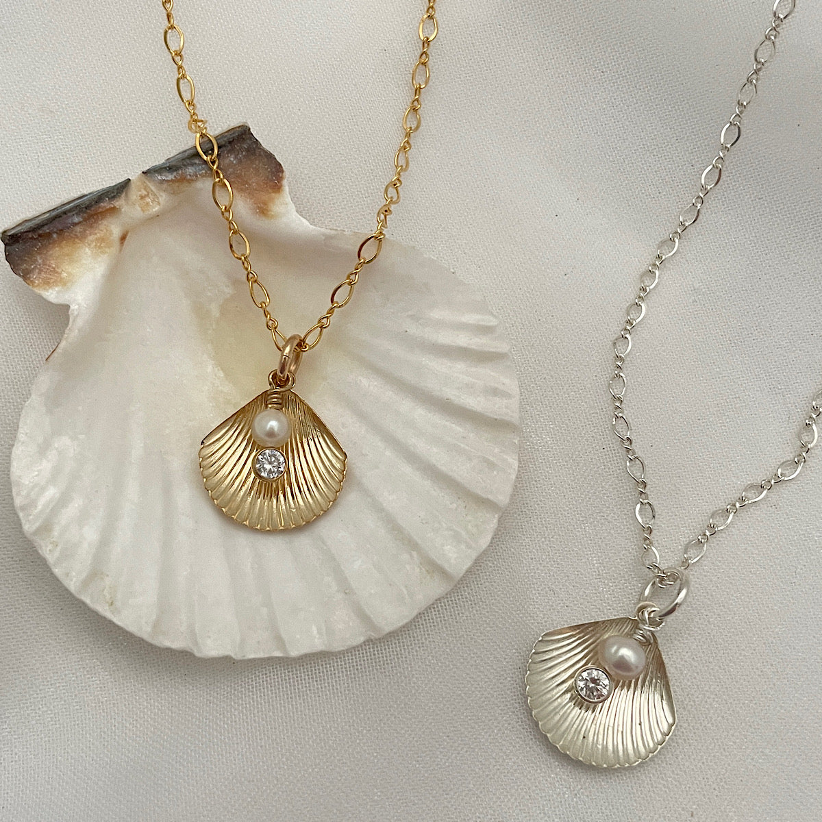 Seashell Charm Necklace