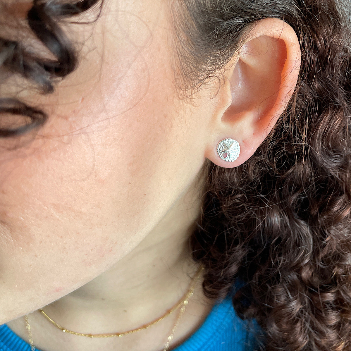 Sand Dollar Stud Earrings