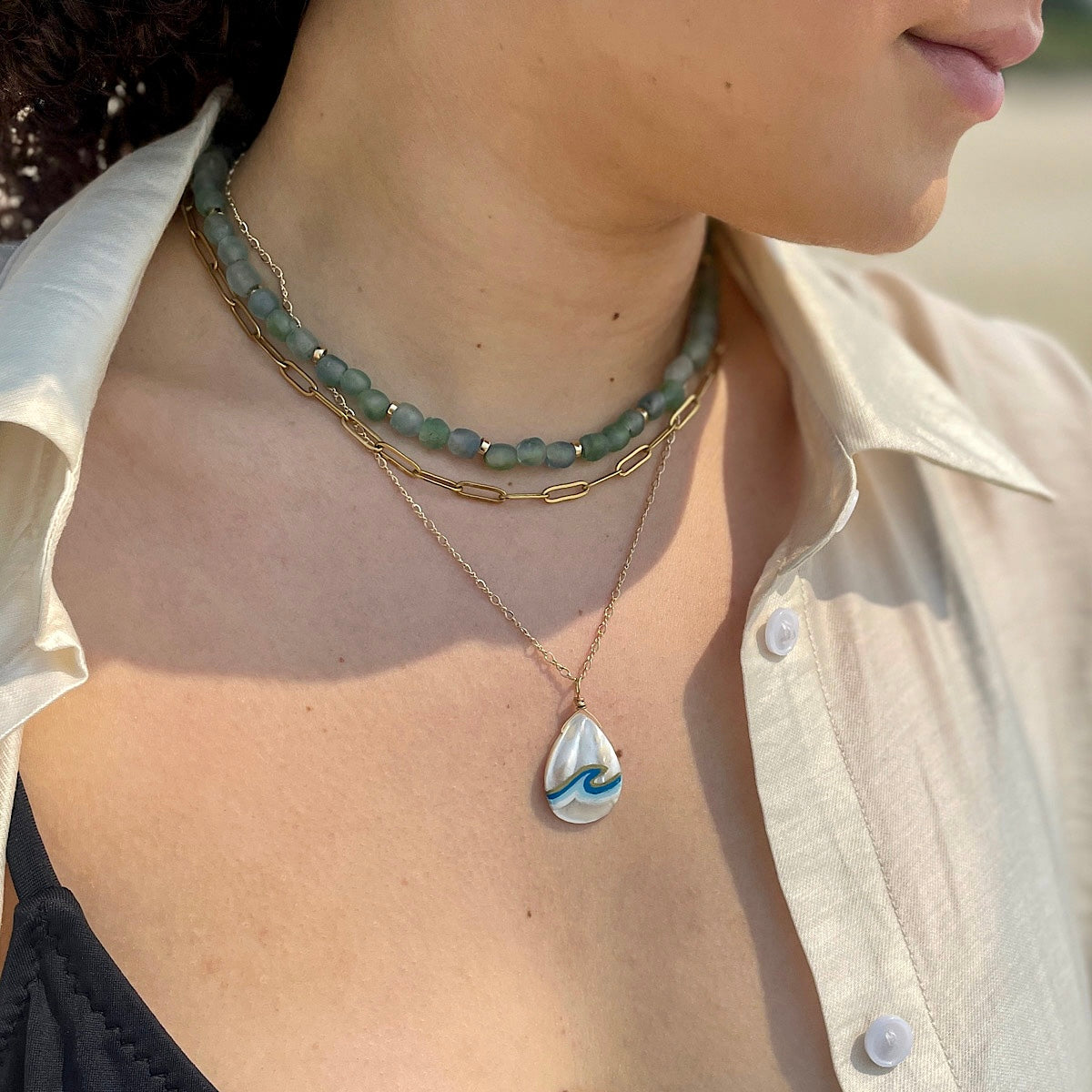 Ride the Wave Shell Necklace