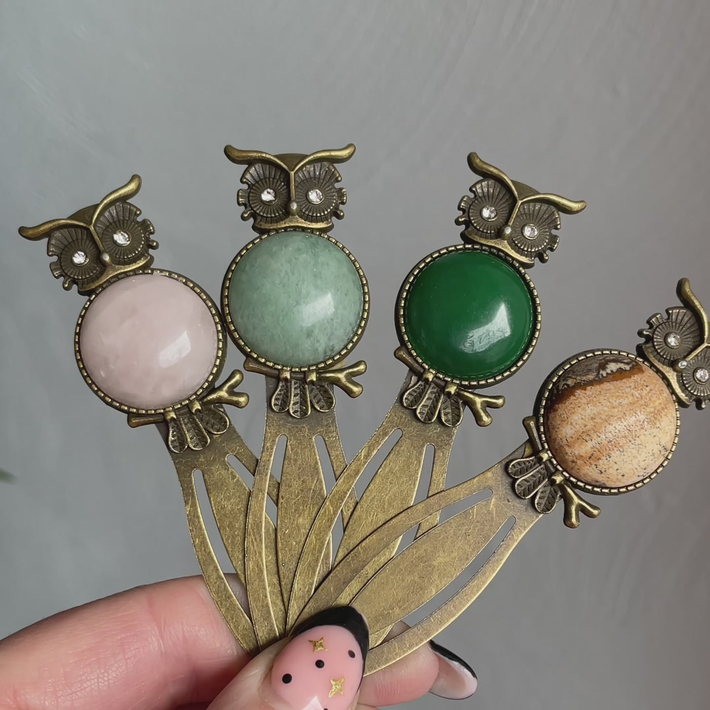 Gemstone Owl Bookmark