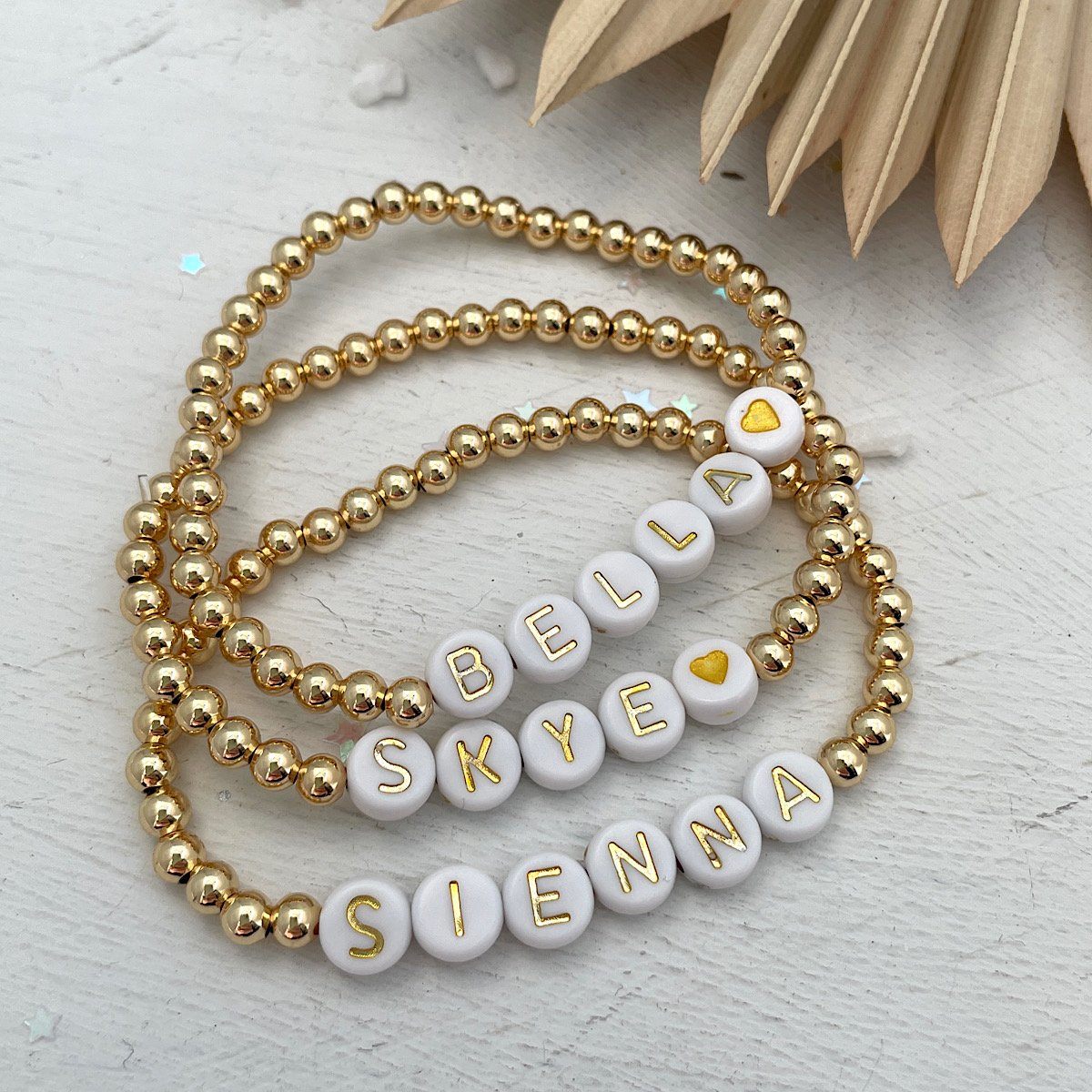 Alphabet Letters - Gold — The Buffalo Bead Gallery