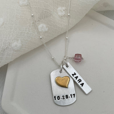 Anniversary Tag Necklace