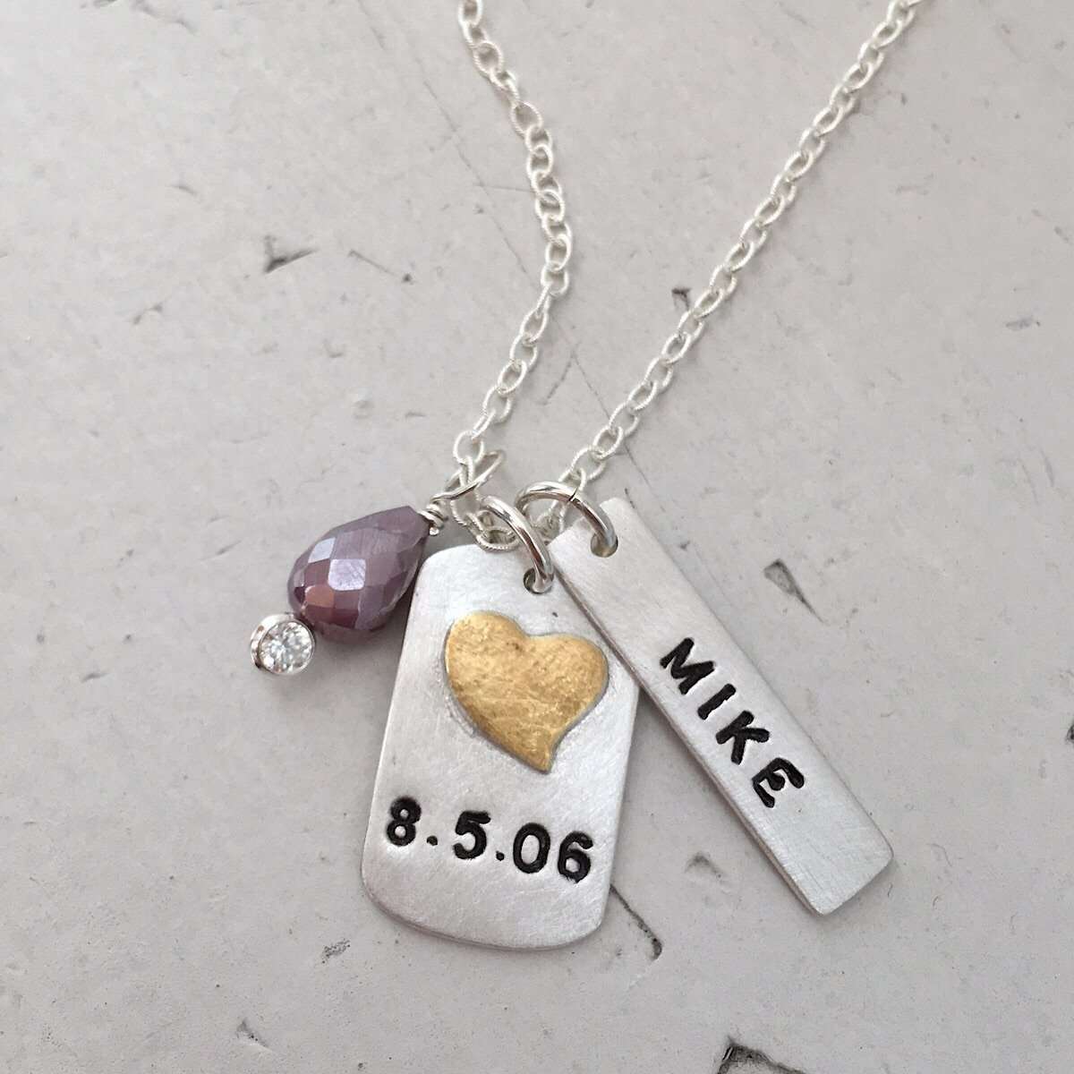Anniversary Tag Necklace - IsabelleGraceJewelry