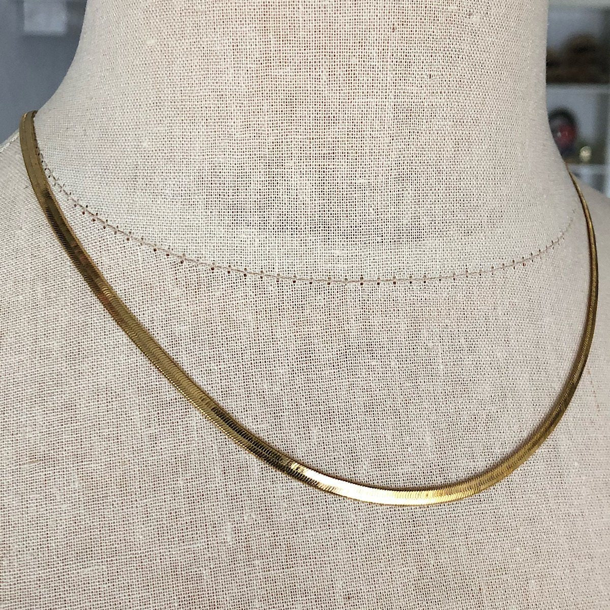 Athena Herringbone Necklace