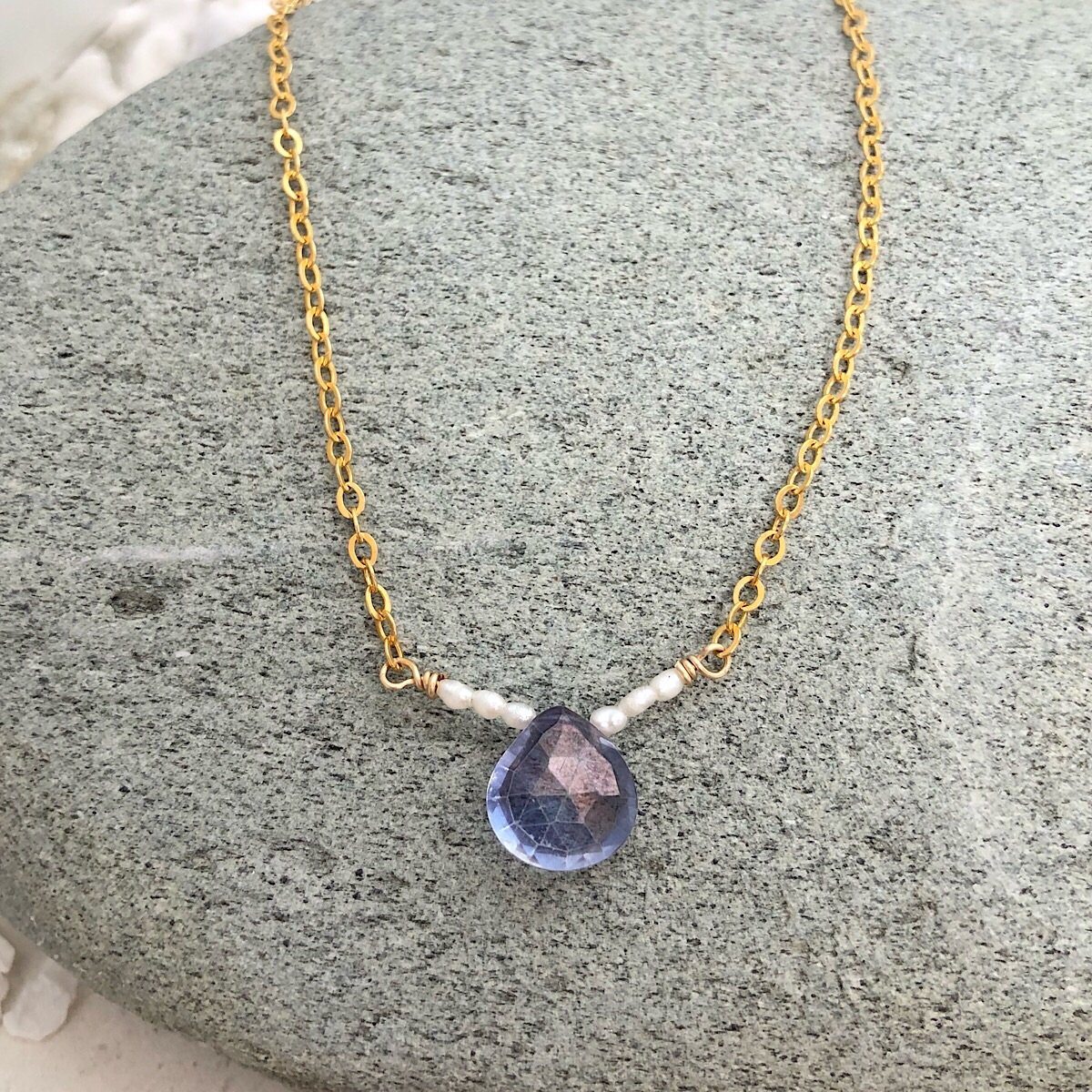 Blue Mystic Gemstone Necklace - IsabelleGraceJewelry