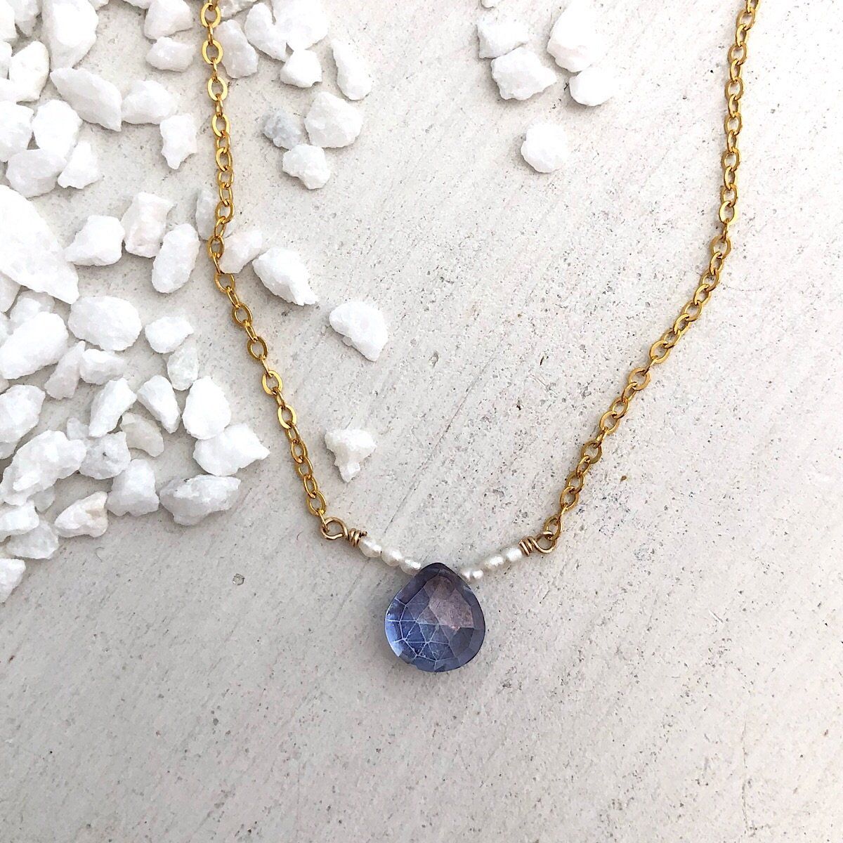 Blue Mystic Gemstone Necklace - IsabelleGraceJewelry