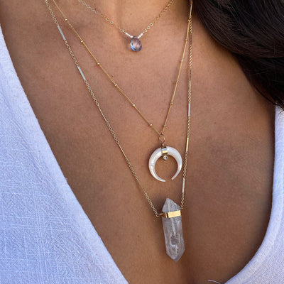Blue Mystic Gemstone Necklace