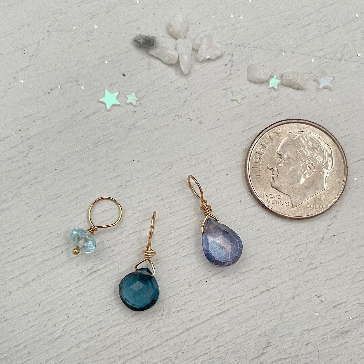 Blue Stone Charms