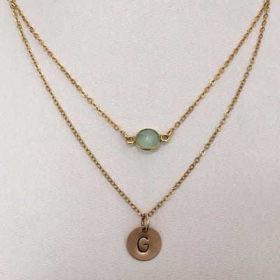 Candy Drop Initial Necklace - IsabelleGraceJewelry