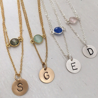 Candy Drop Initial Necklace - IsabelleGraceJewelry