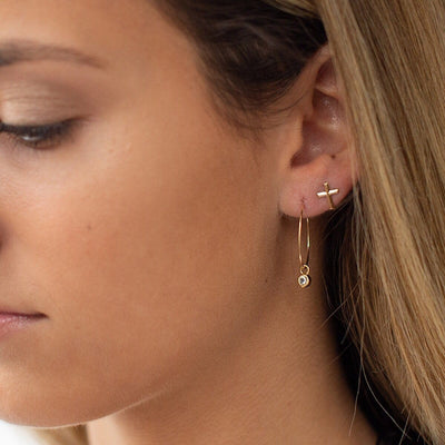 Cross Stud Earrings - IsabelleGraceJewelry