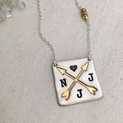 Crossed Arrows Lux Necklace - IsabelleGraceJewelry