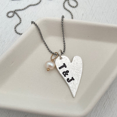 Distressed Heart Necklace