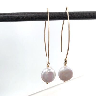 Essential Coin Pearl Earring - IsabelleGraceJewelry