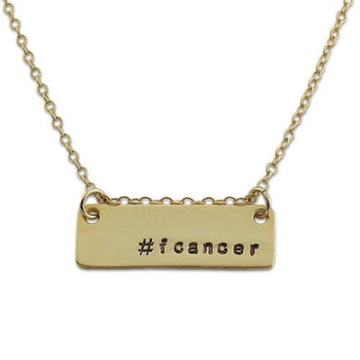 FCancer Hashtag Necklace - IsabelleGraceJewelry