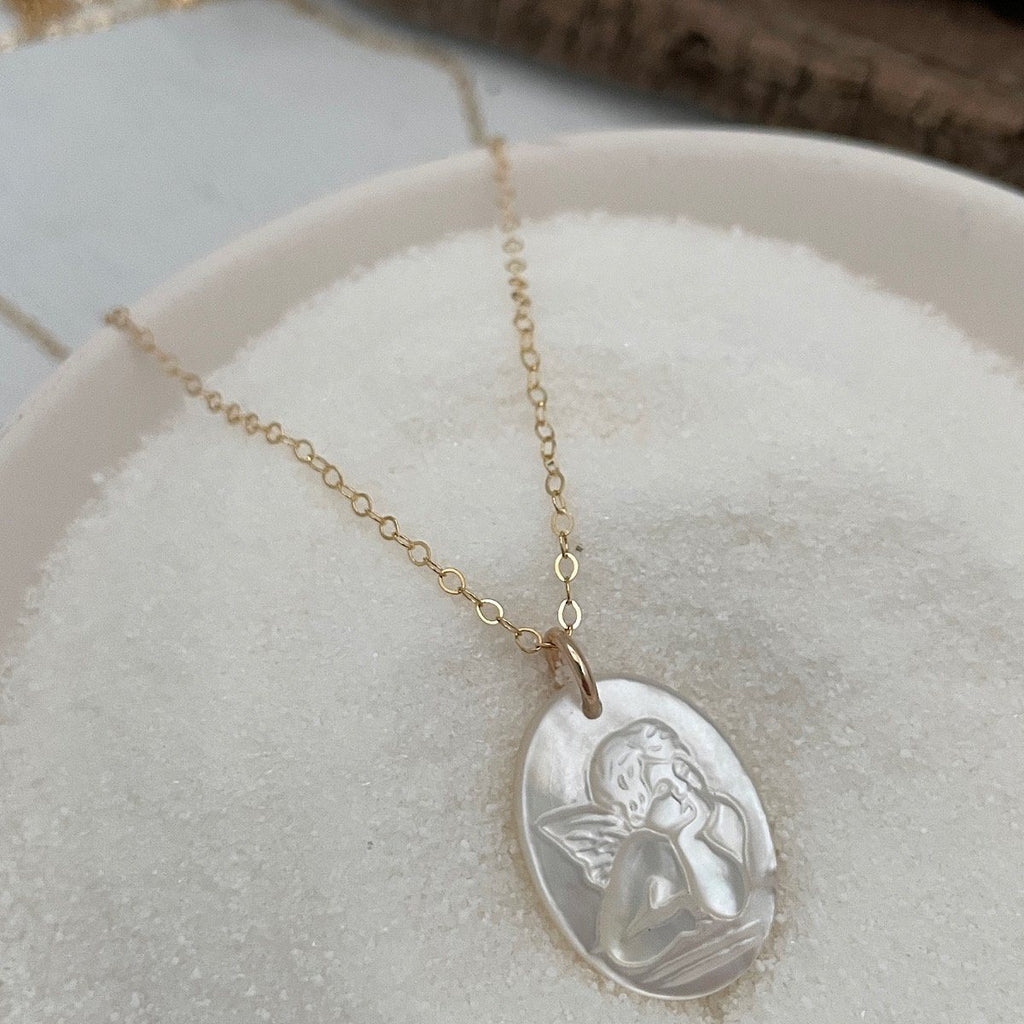 Protected With Love Guardian Angel Necklace By Live Well – Sheva