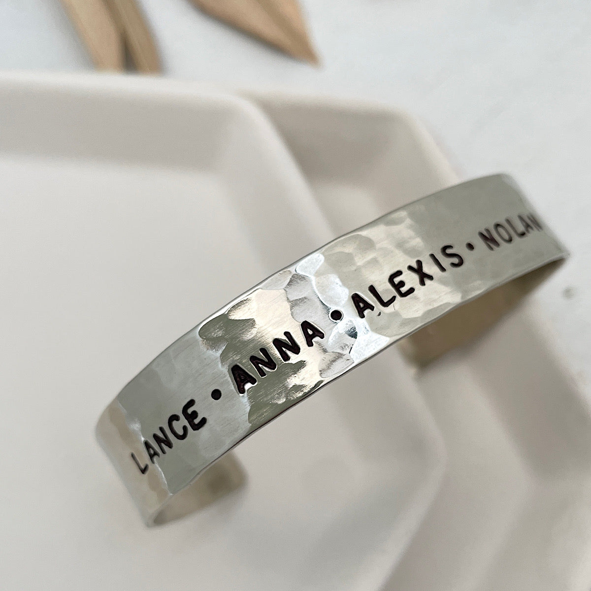 Hammered Personalized Cuff