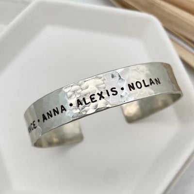 Hammered Personalized Cuff