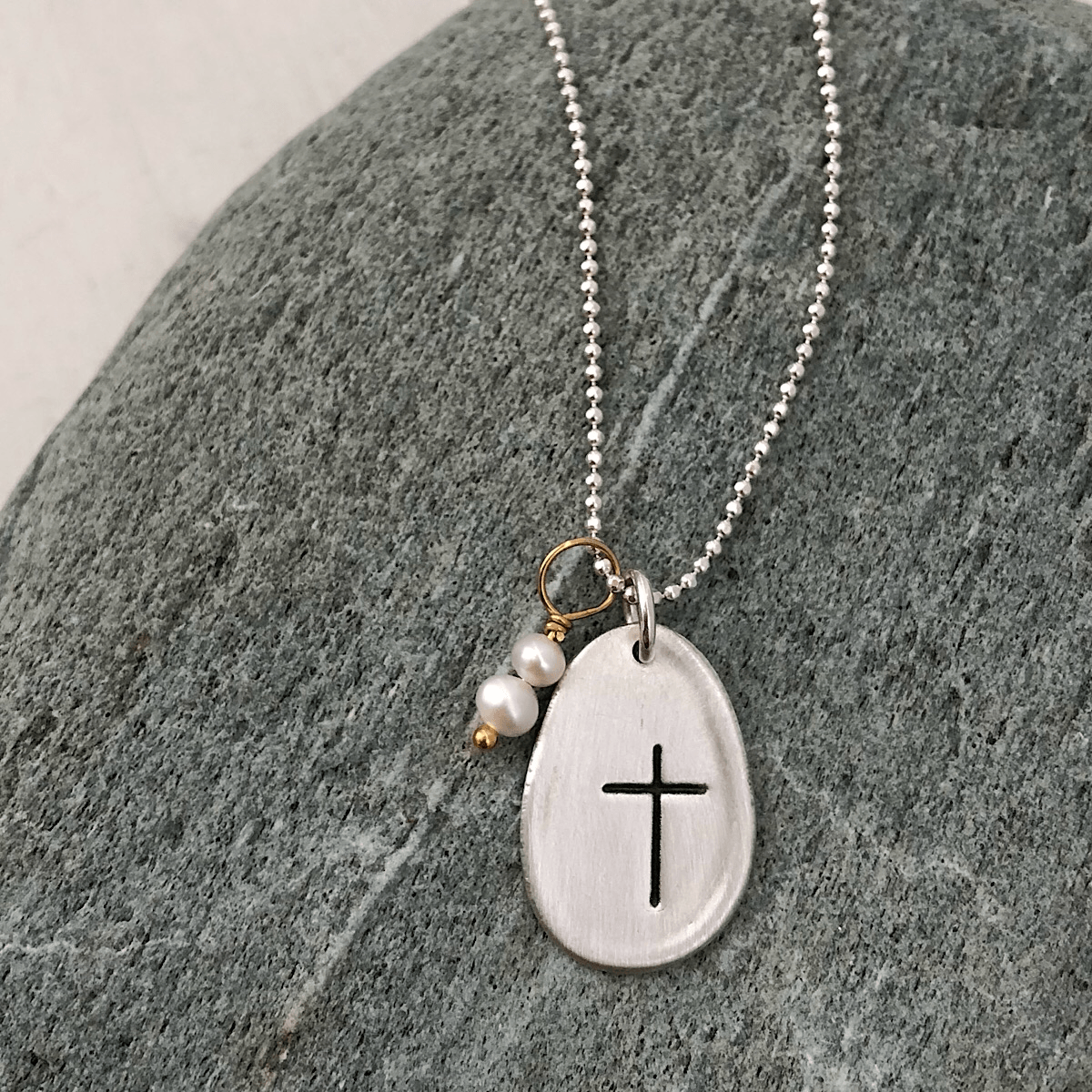 Have Faith Pebble Necklace - IsabelleGraceJewelry