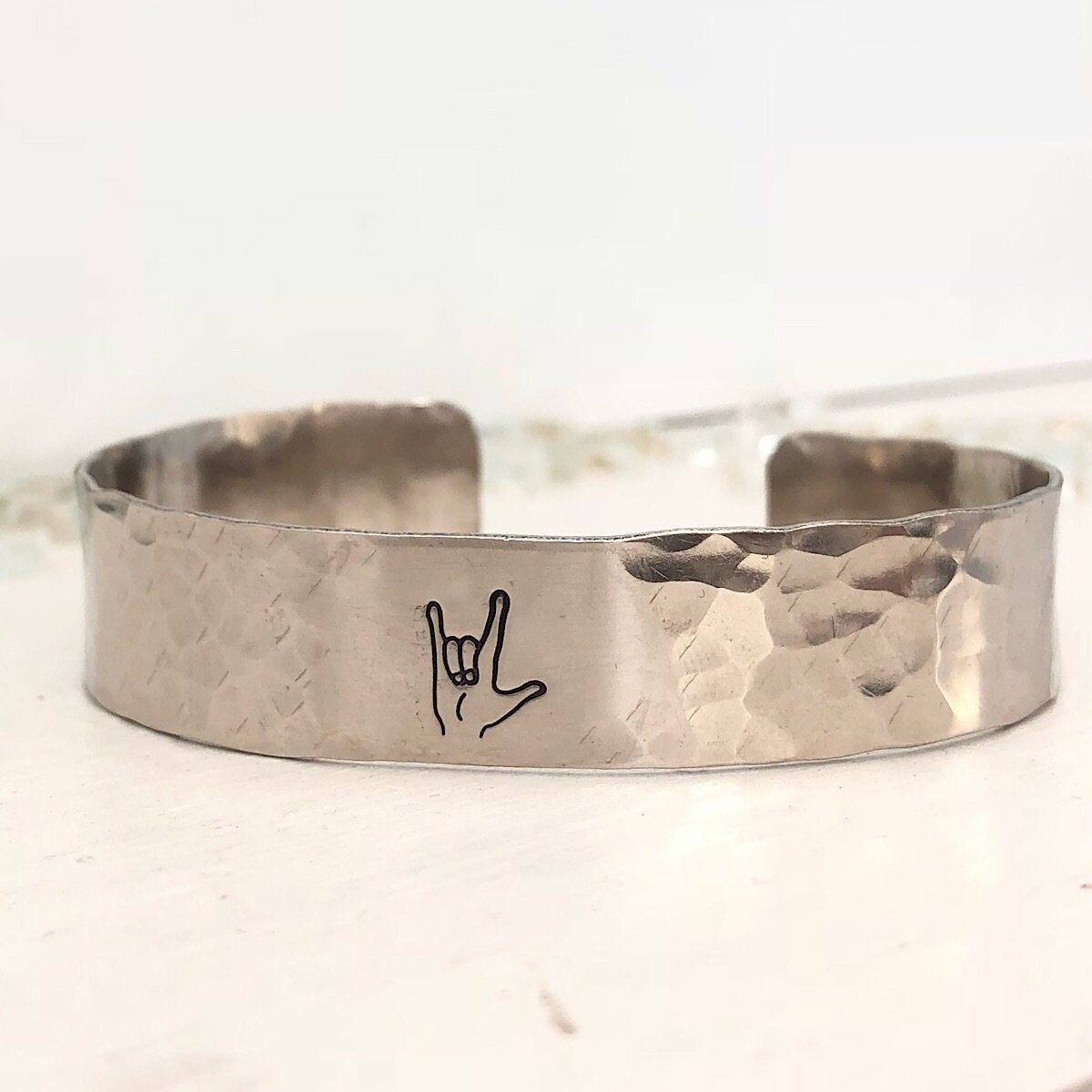 I Love You Pebble Cuff - IsabelleGraceJewelry