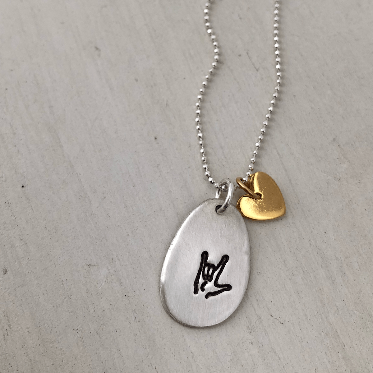 I Love You Pebble Necklace - IsabelleGraceJewelry