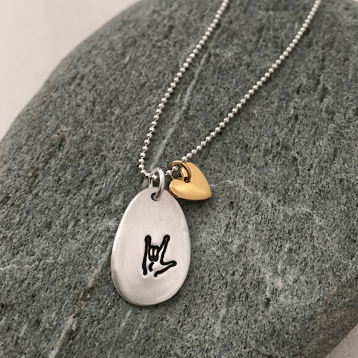 I Love You Pebble Necklace - IsabelleGraceJewelry