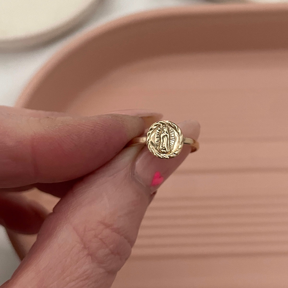 Tiniest Miraculous Medal Ring