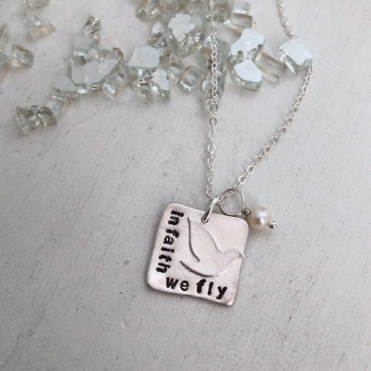 In Faith we Fly Necklace - IsabelleGraceJewelry