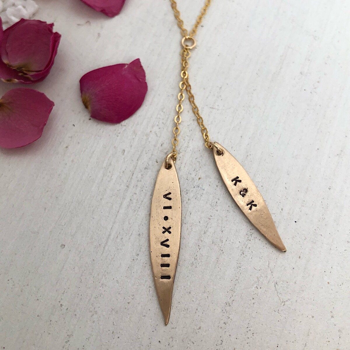 Lariat Personalized Necklace